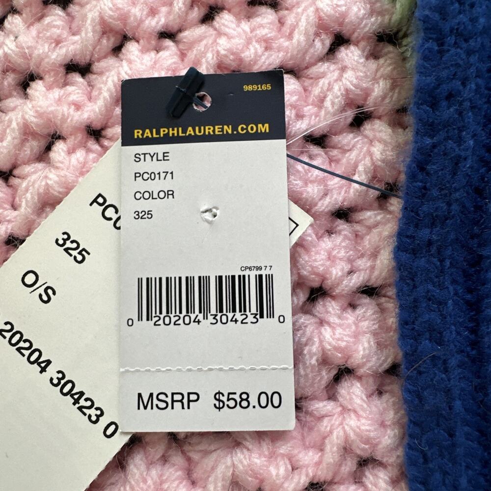 Polo Ralph Lauren Downhill Skier Stadium Hi Tech Wool Scarf NWT Read Description - Picture 5 of 16